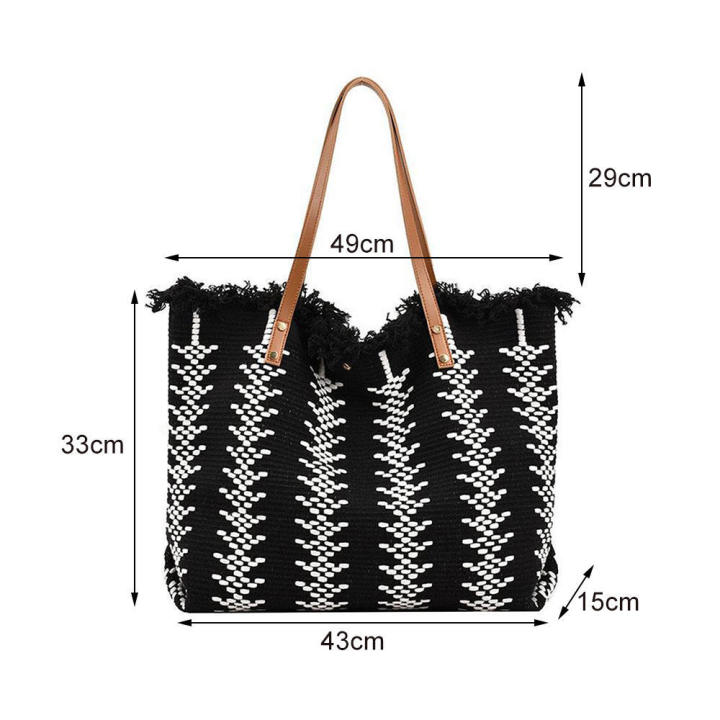 shopping-bag-tote-commuting-bag-women-handbag-travel-bag-shoulder-woven-tote-simple-tote-large-capacity-handbag