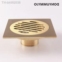 ▫◘❉ DONYUMMYJO 1pc 4 Inch Copper Deodorant Square Floor Drain Bathroom Washing Machine Floor Drain