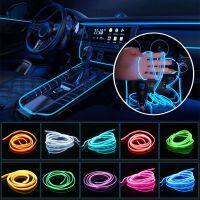 【CC】 1M/3M/5M Car Interior Lamps Strips USB Drive Dashboard Console Ambient Cold