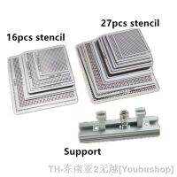 hkஐ  27Pcs /16pcs BGA Stencils  Heated SMD Chip Rpair and easy support