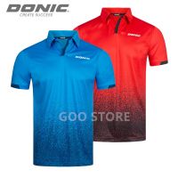 DONIC Table Tennis Jerseys Training T-Shorts 2021 New Style Absorb Sweat Comfort Top Quality Ping Pong Shirt Cloth Sportswear