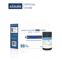 Assure แผ่นวัดค่าน้ำตาลในเลือด แอสชัวร์ 1 กล่อง 50 ชิ้น"ใช้ได้กับเครื่องตรวจAssure รุ่น G-425-3" เท่านั้น