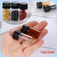 10PCSเครื่องสำอางแบบพกพาคอนเทนเนอร์เครื่องมือแต่งหน้าเก็บMiniน้ำมันหอมระเหยขวดขวดรีฟิลตัวอย่างJarขวดแก้ว