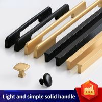 【LZ】┋✤✤  American Handles Cabinet Door Handle Knob Long Handles Matte Black Gold Furniture Handles Wardrobe Hardware