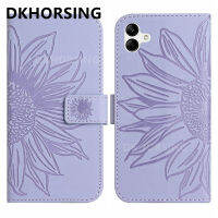 DKHORSING เคสโทรศัพท์หนังแฟชั่นลายดอกอาทิตย์ปลอกสำหรับ Samsung กาแล็คซี่ A05S A05กระเป๋าเงินแบบกลับด้านได้ใหม่เคส A05s ซัมซุง2023กระเป๋าเก็บบัตรฝาหลัง SAMSUNGA05