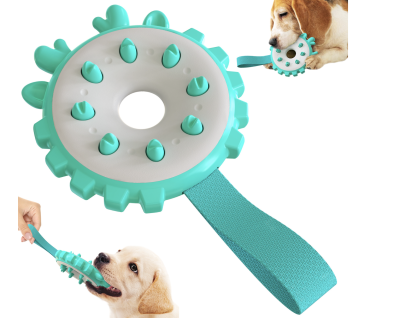สุนัขเคี้ยวของเล่นการฝึกอบรมสุนัขแหวนแปรงฟันสุนัขฟันบดของเล่นกัดทน