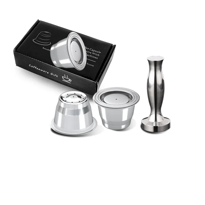 Nespresso Reusable Coffee Capsule Stainless Steel Refillable Filters