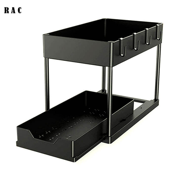 Rachel Rak Penyimpanan Wastafel Bawah Lapis, Rak Penyimpanan Dapur ...