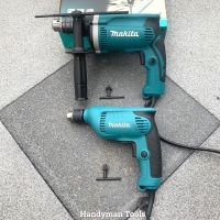 Makita สว่าน สว่านไฟฟ้า สว่านกระแทก ขนาด 5 หุน HP1630 ขนาดเจาะ 16mm กำลัง 710W + Makita สว่านไฟฟ้า สว่าน 3 หุน 6412 ขนาดเจาะ 10mm กำลัง 450W