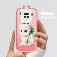 Pradacase สำหรับ Redmi Note 9 Pro Max Redmi Note 9S Redmi Note 9T Pradacase การ์ตูนใหญ่น่ารักตาแมวเคสโทรศัพท์มีลายเคสป้องกันการกระแทกนิ่ม