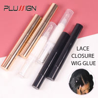 Plussign Wig Glue Pen Transparent White Waterproof Ultra Hold Lace Front Glue Hair Tape Adhesive Super Glue For Lace Wig Toupee