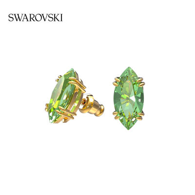 Swarovski Gema Stud Earrings Green Crystal Stud Earrings Womens Stud Earrings ต่างหู สวารอฟสกี้ Gema ต่างหูคริสตัลสีเขียว ต่างหูตุ้มหูผู้หญิงTH