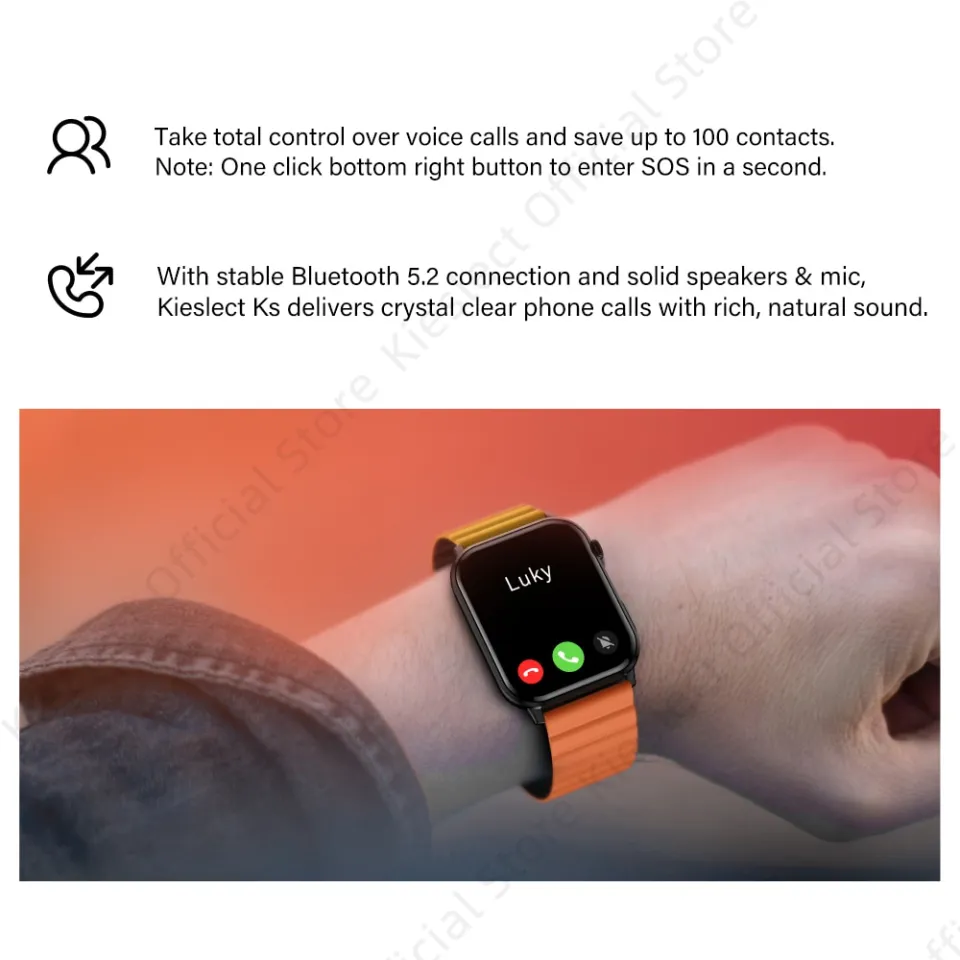 Kieslect Ks Smartwatch 1.78Inch HD AMOLED Screen Bluetooth Call