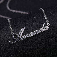 Custom Name Necklace Stainless Steel Personalized Women Necklaces Choker Customized Your Name Jewelry for Her Mothers Day Gift