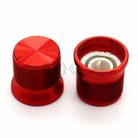 2 Pieces Aluminum Half Shaft Knob Diameter 17mm Height 16mm Potentiometer Encoder Knob D-Shaped Inner Hole 6mm Guitar Bass Accessories