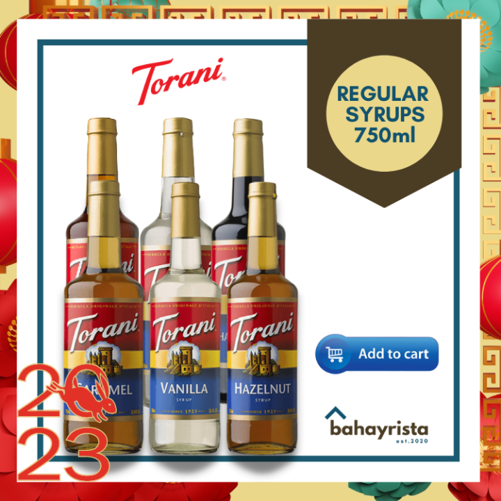 [BestSeller] Torani Coffeehouse Regular Syrups 750ml Lazada PH