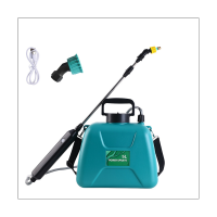 Powered Sprayer 5L Lawn Sprayer Weed Sprayer with 2 Spray Nozzles Telescopic Wand and Adjustable Shoulder Strap