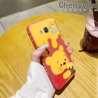 Chenyyka เคสปลอกสำหรับ Samsung J7 2015 J7 Core เคสลายหมีน้ำผึ้งเคสดีไซน์ใหม่บางสวยงามเคสป้องกันขอบสี่เหลี่ยมเคสนิ่มเคสปลอกซิลิโคนเคสกันกระแทก