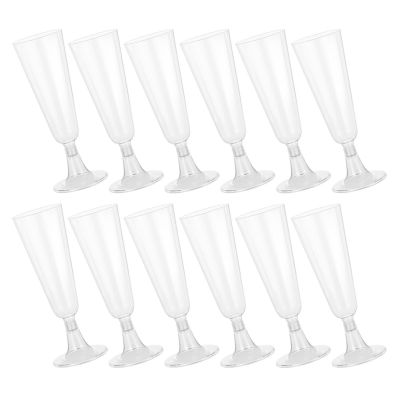【CW】✁  Pcs Toasting Flutes Plastic Glasses Cocktail Wedding Stemware Cups