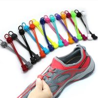 【CW】 1Pair 13 colors Sneaker ShoeLaces Elastic No Tie Shoe Laces Stretching Lock Lazy laces Rubber Shoelace Shoestrings