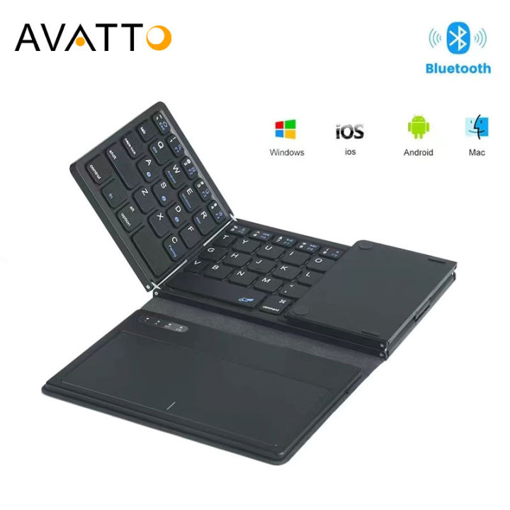 AVATTO Portable Bluetooth Keyboard Wireless foldable folding Keyboards