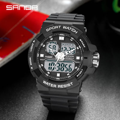 SANDA Top Brand Luxury Military Mens Watches 50M Waterproof Wristwatch Quartz Watch for Men Clock relogio masculino 6025
