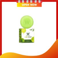 สบู่มะนาว สูตรใหม่ Lime soap W ( 1 ก้อน)