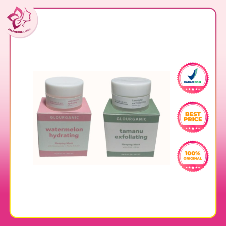 GLOURGANIC Sleeping Mask Tamanu Exfoliating & Watermelon Hydrating 10gr