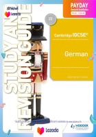 (คู่มือเตรียมสอบ)พร้อมส่ง Cambridge Igcse German Study and Revision Guide [Paperback]