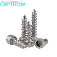 ♛☈┅  304 Stainless Steel Cup Head Hex Socket Self Tapping Screw Hexagon Socket Cheese Head Self Tapping Screws M4M5M610Pcs