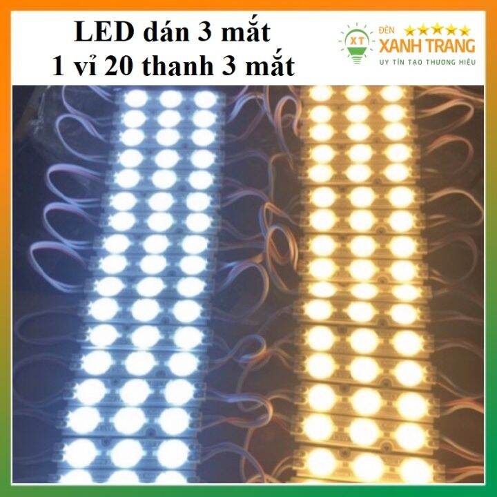 LED dán modul 3 mắt, led thanh trang trí viền biển quảng cáo chống nước ...