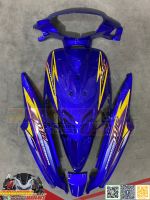 ชุดสีมีโอตัวเก่า YAMAHA Mio5VV มีโอตัวแรก สีน้ำเงิน ลายอินโด งานแท้ทำสีระบบ 2K