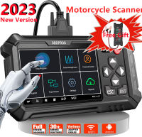 OBDPROG MOTO 100รถจักรยานยนต์สแกนเนอร์เต็มระบบวินิจฉัยเครื่องมือสแกนสนับสนุน ECU การเข้ารหัสด้วย ABS TPMS A/f บริการโคมไฟรีเซ็ตฟังก์ชั่น5000 + รถจักรยานยนต์รุ่นครอบคลุมอัตโนมัติรถจักรยานยนต์วิเคราะห์สำหรับ Bmw/ Ducati/ ฮอนด้า/ยามาฮ่า/harley/ktm/brp