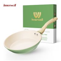 Innerwell Kitchen Frying Pan 8 Inch Nonstick Toxin Free Cookware Fried Egg Loaf Sandwich Steak Stir Fry Gourmet Multipurpose Pan