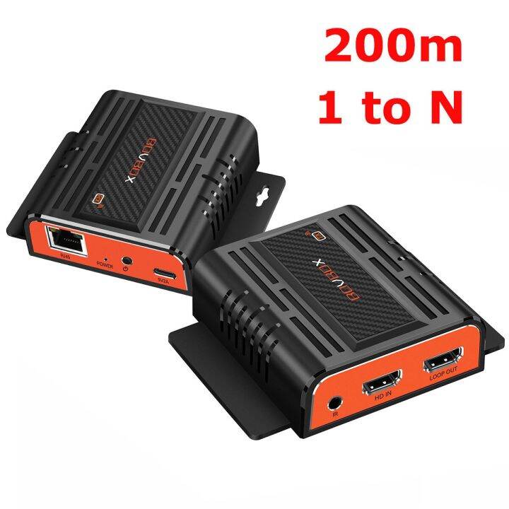 HD 200M HDMI Extender Over Cat6 CAT7 RJ45 Cable One To Many