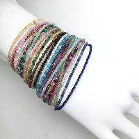 【CW】 32 Color Fashion 2mm Small Faceted Beads lapis lazuli tourmaline Beaded Jewelry