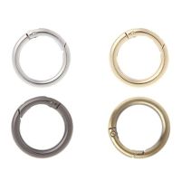 QUINTON Durable Buckle Opening Keyring Hook Spring Snap Purse DIY Ring Round Handbag Bag Part HookMulticolor