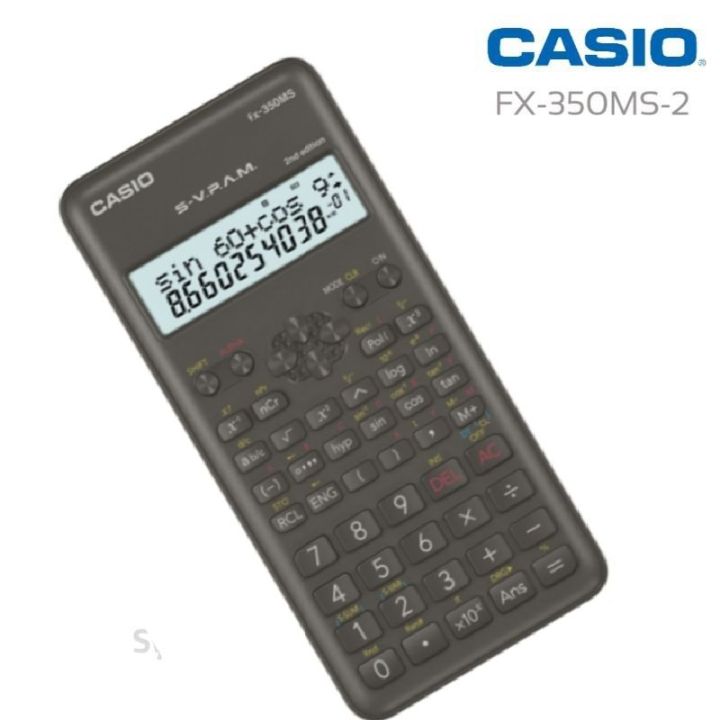 เครื่องคิดเลขวิทยาศาสตร์-casio-รุ่น-fx-350ms-2-จอแสดงผล-10-2-หลัก