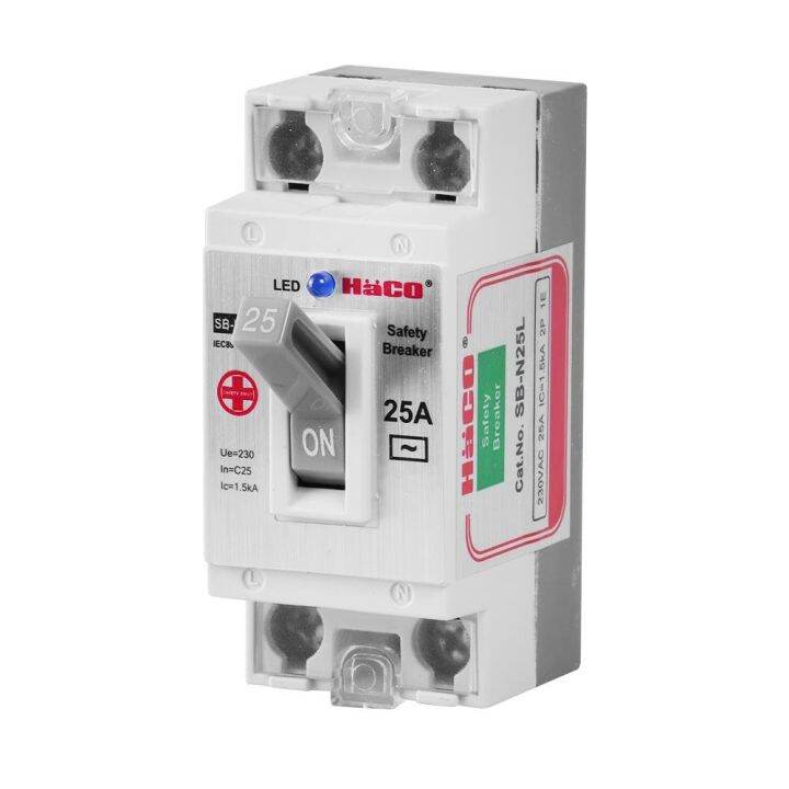 เบรกเกอร์ลอย-haco-sb-n25l-25a-2p-มีเก็บเงินปลายทาง