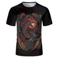 2023 New3D dragon pattern t shirtsummerhip hopstreetwear tshirt men/funny dragon t-shirt