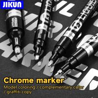 JIKUN Chrome Mirror Marker Silver Marker Liquid Pen for Cards Posters Rock Mugs Ceramic Glass Metallic Craftwork Paint Pen