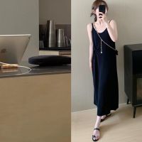 Hot sale 2023 High quality new style Asi studios Korean version all-match knotted design simple all-match sleeveless vest camisole dress mid-length