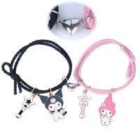 2Pcs/Couple Bracelets for Lovers Cute Cartoon Paired Magnetic Friendship Bracelets for Women Accessories Girls Best Friend Gift