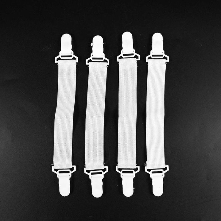 4-pcs-home-white-elastic-mattress-bed-sheet-grippers-clips
