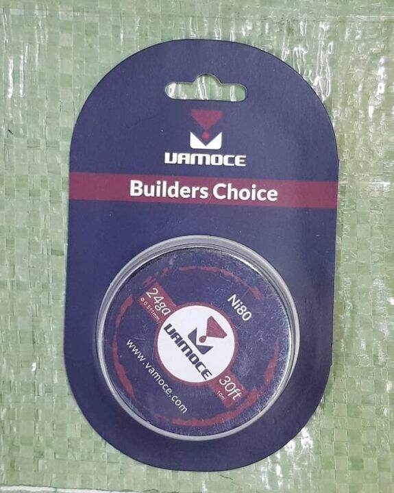 Coil VAMOCE Ni80 Nichrome Coil Wire 30Ft 24GA Kawat Vape Ni80 Vamoce