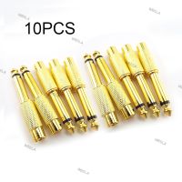 10PCS 6.35mm 1/4" Male Mono Plug to 6.5mm RCA Female Jack Audio AV Adapter Connector TS Sound Mixer Gold Plated 6TH