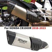 ระบบมอเตอร์ไซค์หนีไอเสียสำหรับมอเตอร์ไซค์ Honda CB1000R CB 1000R 2018 2019 2020 2021 2022ผ้าพันคอใยคาร์บอนปรับบรรยากาศ