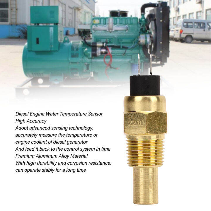 Water Temperature Sensor 3/8NPT Oil Water Temp Sensor 624V 3W for