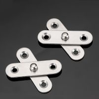 10pcs 360 Degree Rotatable Household Door Hinges Stainless Steel Up and Down Hinges Location Hinge Furniture Hinge