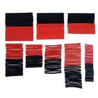 150pcs/lot 8 Sizes Assorted 2:1 Flame-retardant Bagged Heat Shrink Tubing Kit  Black Red Cable Management